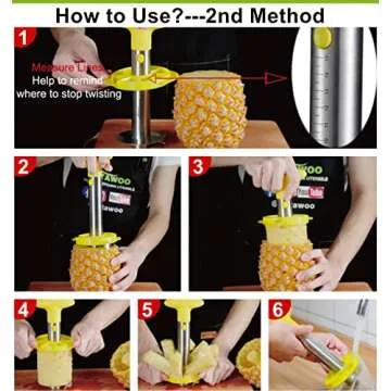 Yhtawoo Pineapple Corer and Slicer Tool for Easy Cutting