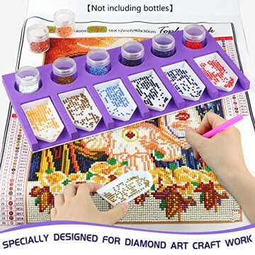 Diamond Painting Accessories Tray Organizer for Diamond Art Kits for Adults, Diamond Art Accessories...