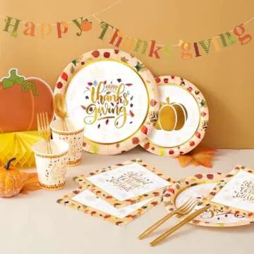 Complete Thanksgiving Dinnerware Set for Hassle-Free Celebrations