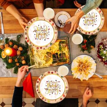 Complete Thanksgiving Dinnerware Set for Hassle-Free Celebrations