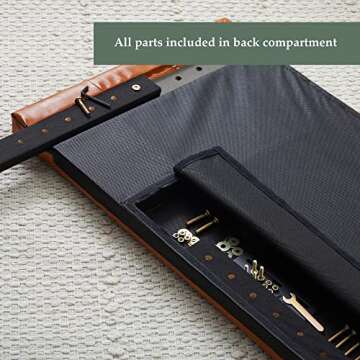 Edenbrook Adjustable Faux Leather Headboard - Modern Design