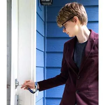 Stylish Buttonsmith Denim Lace Key Chain Lanyard - USA Made