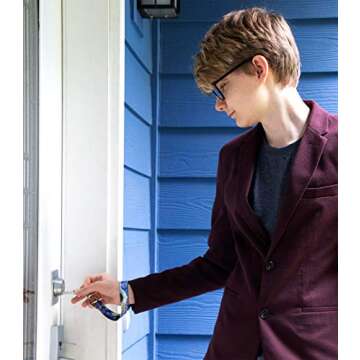 Stylish Buttonsmith Denim Lace Key Chain Lanyard - USA Made