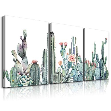 Botanical Canvas Wall Art for Home Decor 3 Piece Modern Design Ready to Hang