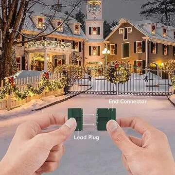 Christmas Lighting Male and Female Green Slip Plug Set, Vampire Plug, Gilbert Plug, Zip Plug, 30 Packs (SPT-1)