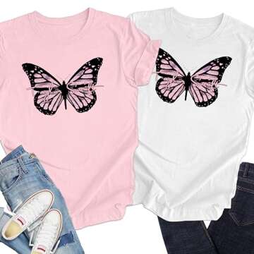 Butterfly Taylor Shirt - Country Concert Outfits For Women - Singer Merch Gifts - Rep Expression T-Shirt - Singer Fans - Western Graphic Tees - Country Music Shirt for Women