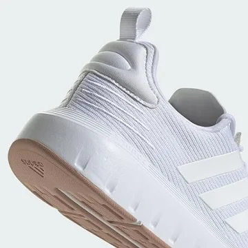 adidas womens Swift Run23 White/White/Gold Metallic 7.5