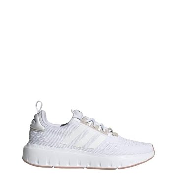 adidas womens Swift Run23 White/White/Gold Metallic 7.5