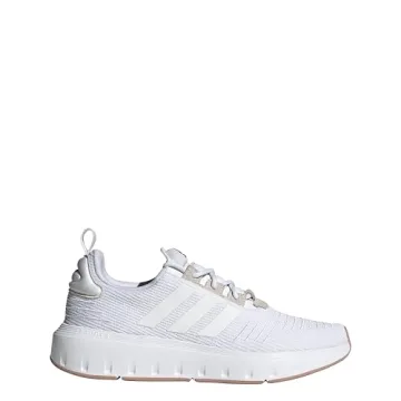 adidas womens Swift Run23 White/White/Gold Metallic 7.5