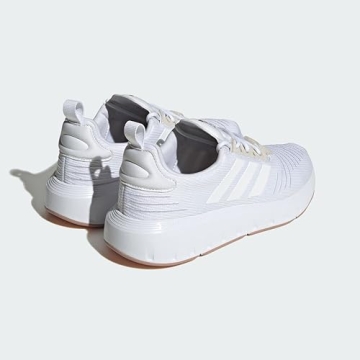 adidas womens Swift Run23 White/White/Gold Metallic 7.5