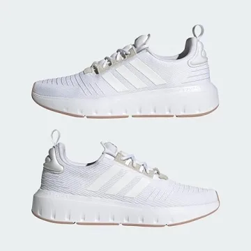 adidas womens Swift Run23 White/White/Gold Metallic 7.5