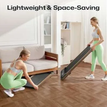 UREVO Wooden Walking Pad for Home Office & Fitness