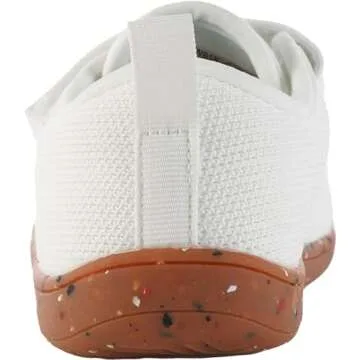 WHITIN Kids Barefoot Shoes for Boys Girls Wide Width Minimalist Zero Drop Sneakers Size 5 Big Sports School Athletic Running Soft Walking White 37