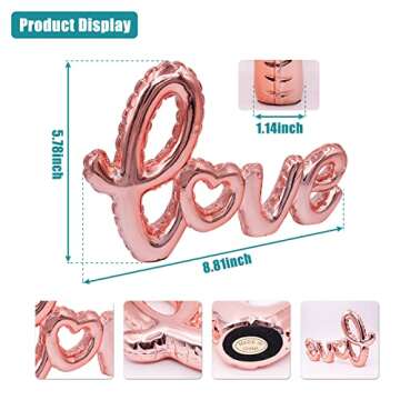 Small Light Pink Love Signs for Decorating Home and Celebrations