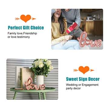 Light Pink Love Sign for Home Decor & Gifts