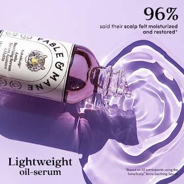 Fable & Mane SahaScalp Soothing Scalp Serum with Amla Oil & Rosemary Oil for Hair, Itchy Scalp Treatment, Scalp Oil for use with Scalp Massager - Genuine Fable and Mane Hair Oil, 1.8FL oz