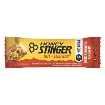 Honey Stinger Nut + Seed Bar | Almond Pumpkin Seed | Protein-Packed Snack for Workout & Recovery | B...