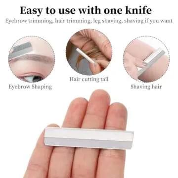 Bezall 50Pcs Stainless Steel Razor Blades for Grooming