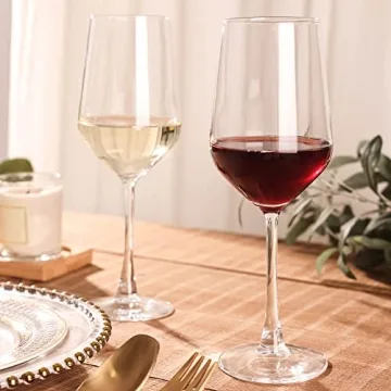 Elegant YANGNAY Wine Glass Set of 6 - Dishwasher Safe