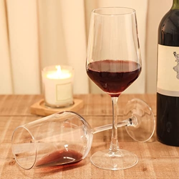 Elegant YANGNAY Wine Glass Set of 6 - Dishwasher Safe