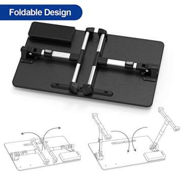 Besign LT06 Adjustable Laptop Table - Portable & Versatile