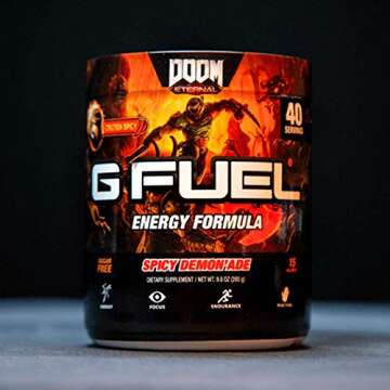 G Fuel Watermelon Energy Drink Powder, Sugar-Free Focus Boost