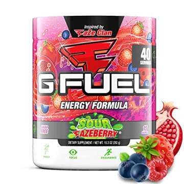 G Fuel Watermelon Energy Drink Powder, Sugar-Free Focus Boost
