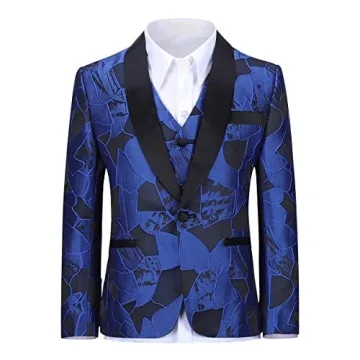 SWOTGdoby Boys Tuxedo Suit 3-Piece Set for Special Occasions