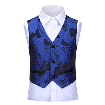 SWOTGdoby Boys Tuxedo Suit 3-Piece Set for Special Occasions