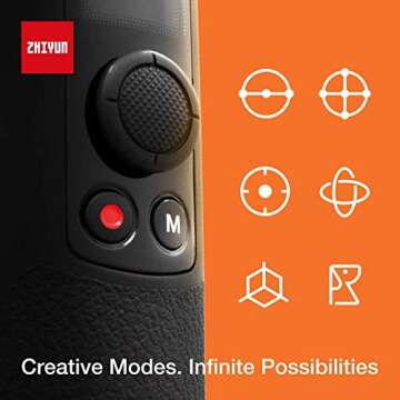 ZHIYUN Crane M2 3-Axis Gimbal Stabilizer for Light Mirrorless Camera,Action Camera,Smartphone,for Sony A6000,A6300,A6500,RX100M,GX85,Gopro Hero 5/6/7,iPhone Xs XR,WiFi/Bluetooth Control,720g Payload