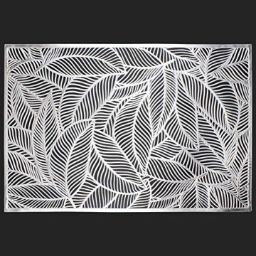 AdasBridal Silver Rectangle Placemats - Elegant Table Decor