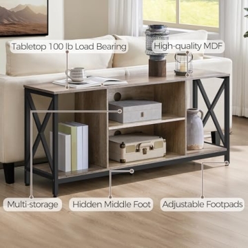 Yaheetech 65 Inch TV Stand with Storage Stylish Sturdy