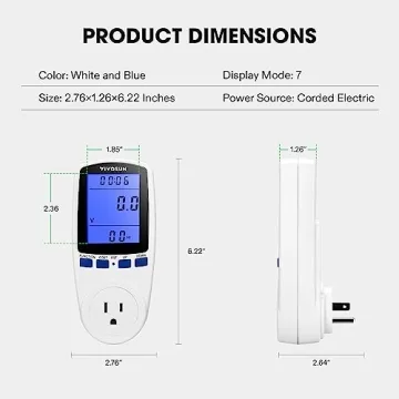VIVOSUN Electricity Usage Monitor for Energy Savings