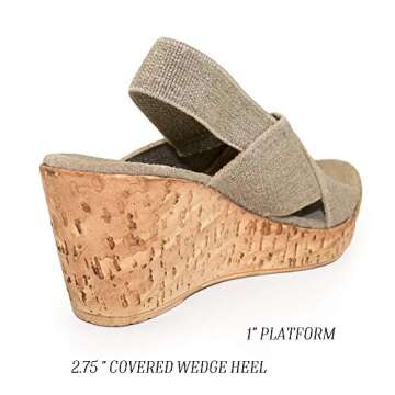 MED Cork Wedge Sandal - by Charleston Shoe Co.
