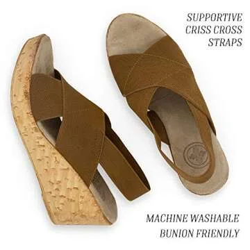 MED Cork Wedge Sandal - by Charleston Shoe Co.