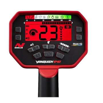 Minelab Vanquish 540 Pro-Pack Multi-Frequency Metal Detector for Adults with V12 12"x9" & V8 8"x5" Double-D Waterproof Coils (4 Detect Modes, Bluetooth Headphones & Rain Cover Included)