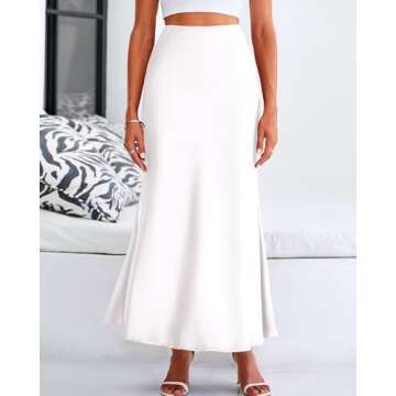 BTFBM Womens Summer Fall Silk Elegant High Waist Cocktail Party Wedding Mermaid Satin Maxi Skirt