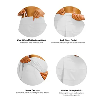 MEIVSO Women's Pleated Tennis Skirts with Pockets