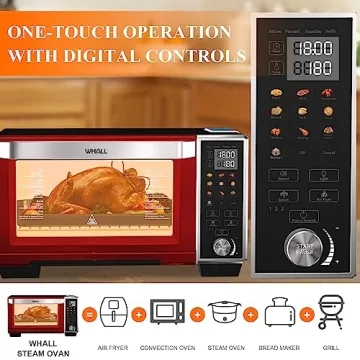 WHALL Toaster Oven Air Fryer - 11-in-1 Smart Cooking