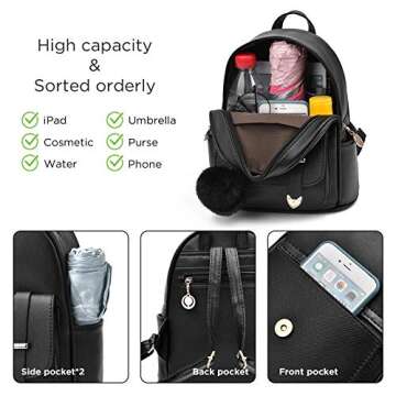Stylish I IHAYNER Mini Backpack for Girls and Women