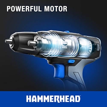 Hammerhead 20V 2-Speed Cordless Drill Driver Kit