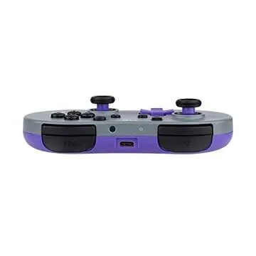 Super Nintendo Entertainment System (SNES) Inspired Little Wireless Controller for Switch, Switch Lite and OLED Models, Retro Compatible with Old School games like Super Mario, Play With Friends