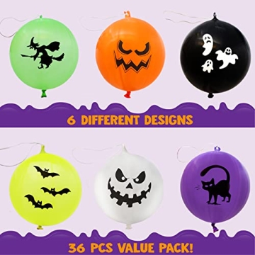 JOYIN Halloween Punch Balloons 36 Pack for Parties