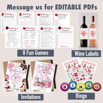 Emuya Galentine’s Day Party Decorations – Happy Galentine’s Day Décor Banner Set, 16" Letters...