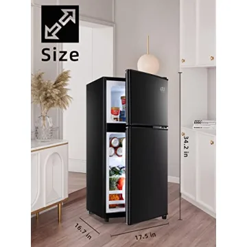 Compact KRIB BLING Mini Refrigerator with Freezer