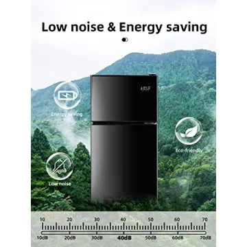 Compact KRIB BLING Mini Refrigerator with Freezer