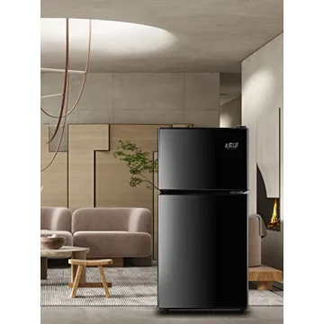 Compact KRIB BLING Mini Refrigerator with Freezer