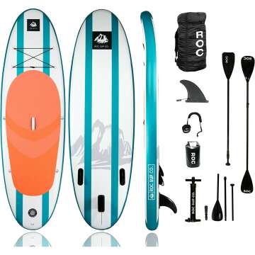 Roc Inflatable SUP Boards with Premium Accessories