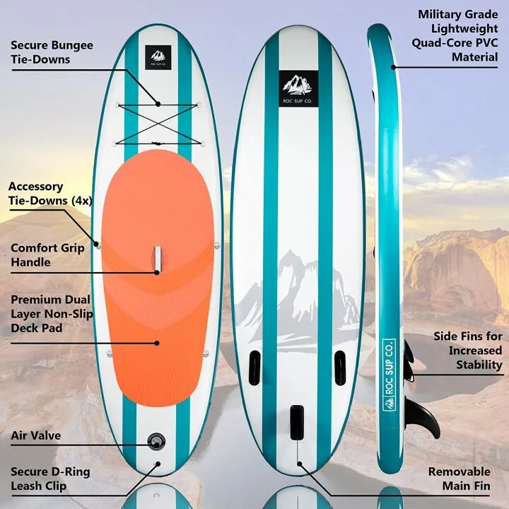 Roc Inflatable SUP Boards with Premium Accessories