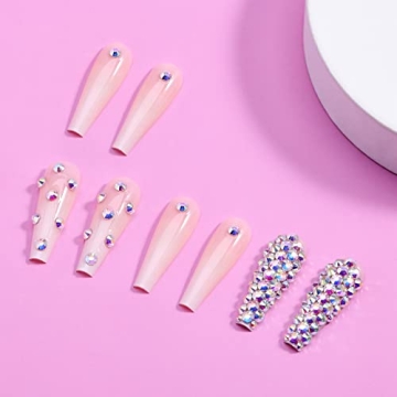 Artquee French Nude White Ballerina Press-On Nails Elegant Style